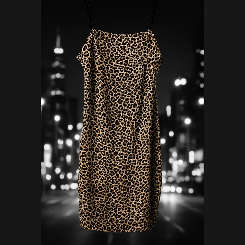 SHEIN Leopard Print Size XS Slip Mini Dress